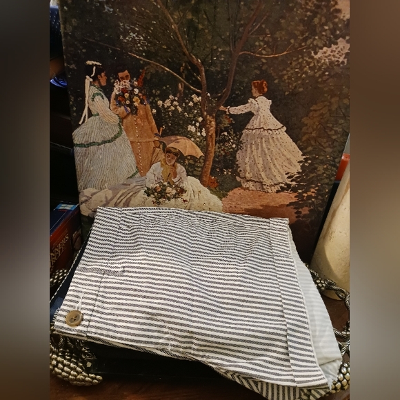 ๐Old Navy Striped Denim Shorts.๐๐๐ New!,Size 0,W.28",Cuff Legs,Belt Loops.๐ - Picture 8 of 8